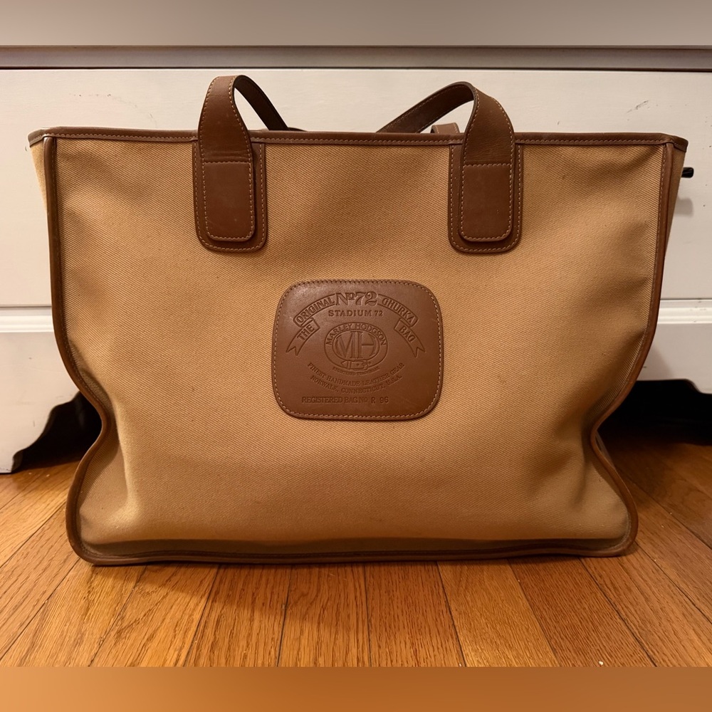 Vintage Ghurka No. 42 “Stadium” Canvas & Leather Tote